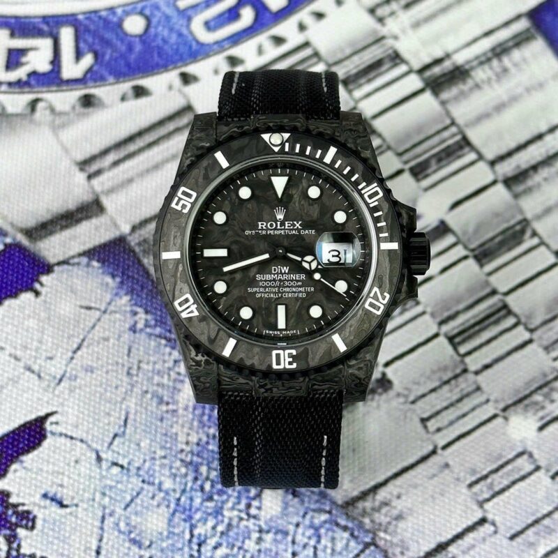ROLEX SUBMARINER DIW BLACK CARBON FIBER BEST QUALITY 40MM