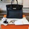 TÚI HERMES BIRKIN 25 DA CÁ SẤU PHỐI TOGO LIKE AUTH KHÂU TAY BẢN VIP