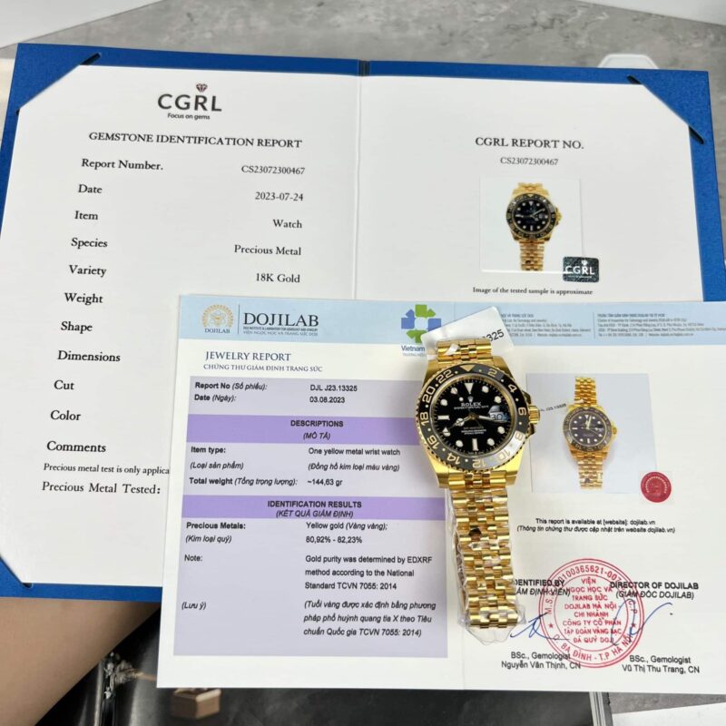 ROLEX GMT-MASTER II 126718GRNR 18K GOLD WRAPPED BEST REPLICA 40MM
