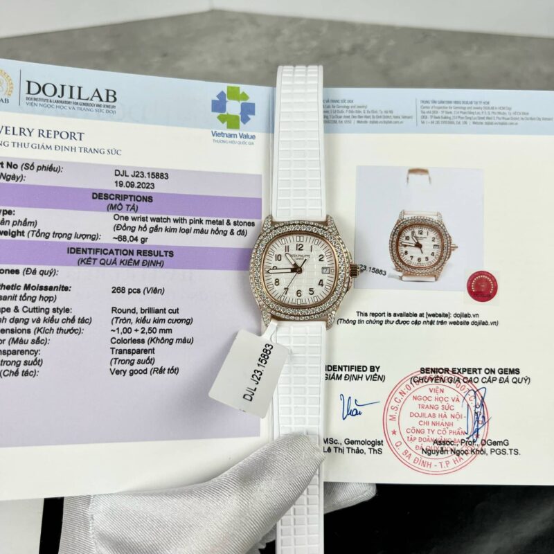 ĐỒNG HỒ PATEK PHILIPPE AQUANAUT 5069R-001 ĐỘ FULL MOISSANITE 35.6MM