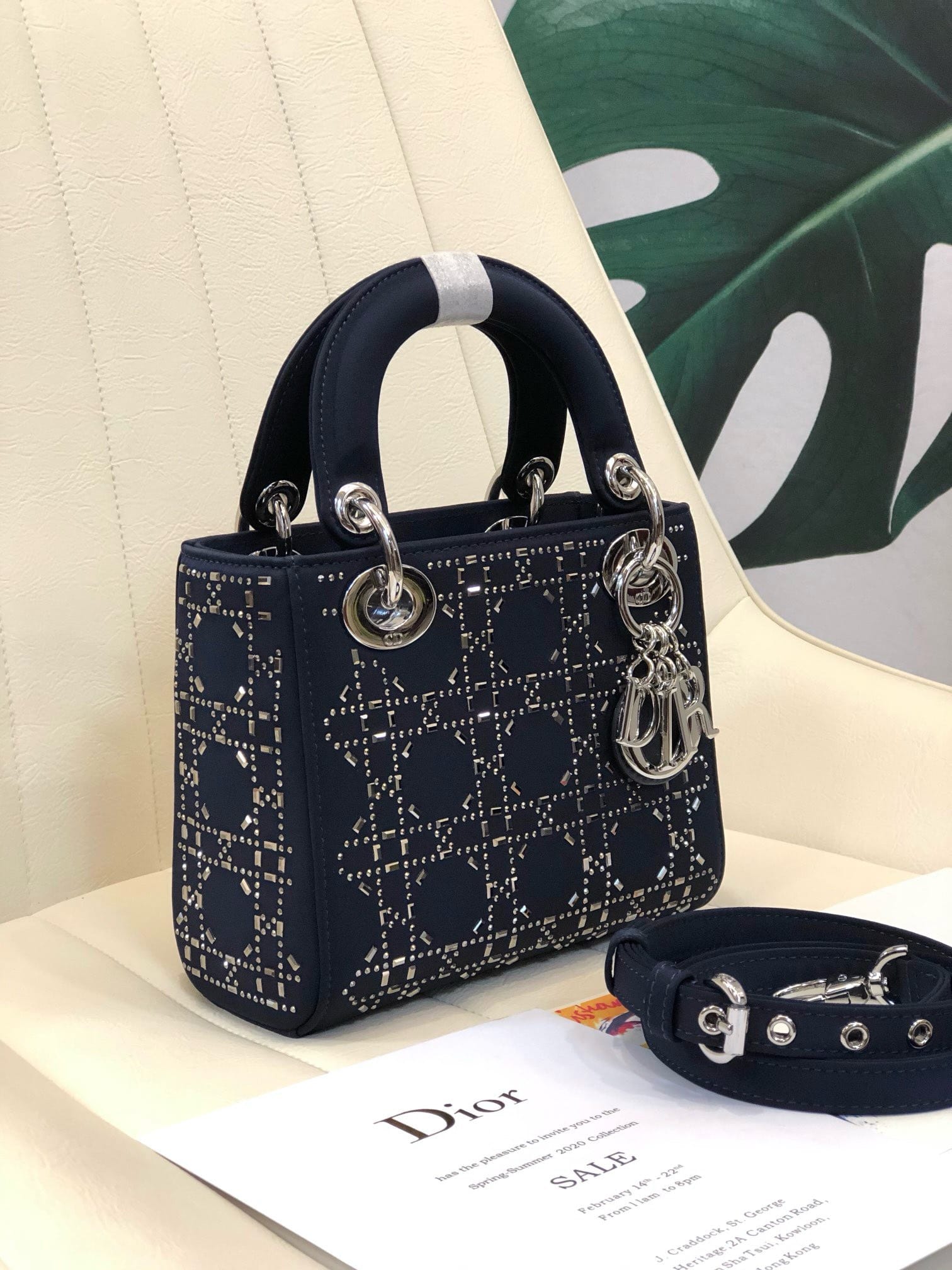 z4960602906031_e2d5ef350c252cce4164e48ab6ef16b4 TÚI XÁCH MINI LADY DIOR BAG BLACK STRASS CANNAGE SATIN SIÊU CẤP