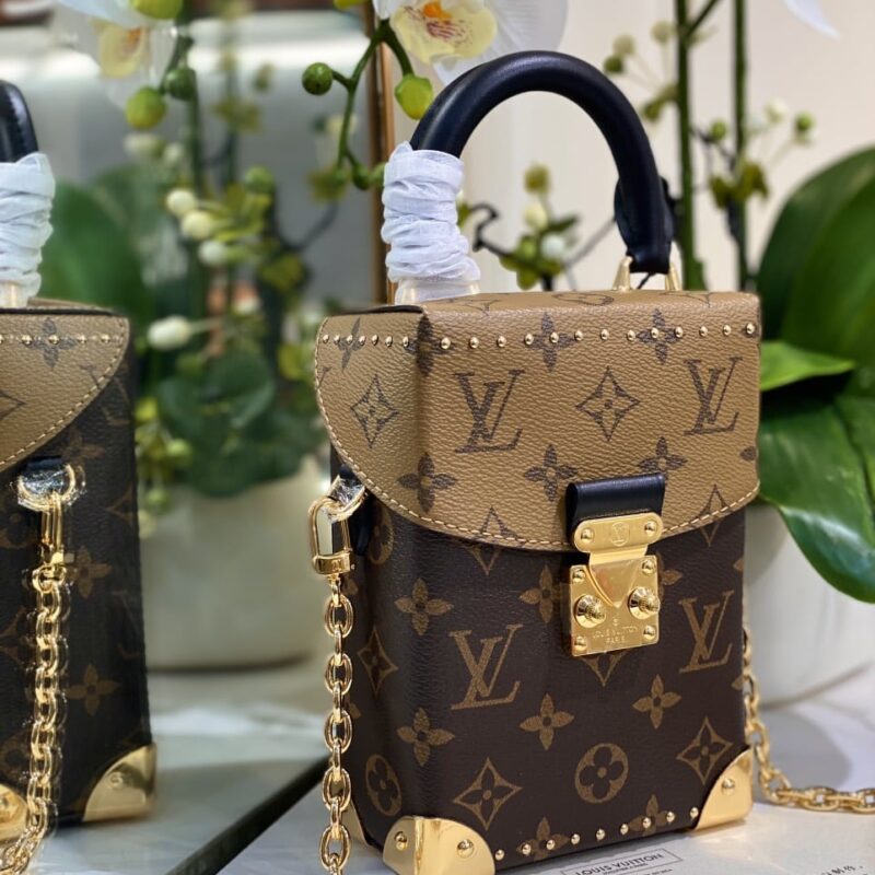 TÚI HỘP LOUIS VUITTON CAMERA BOX MONOGRAM LEATHER BAG SIÊU CẤP