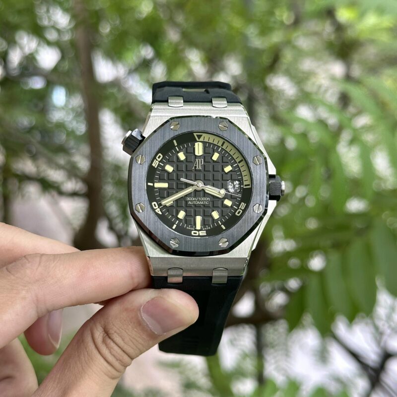 AUDEMARS PIGUET ROYAL OAK OFFSHORE 15720CN BLACK DIAL CERAMIC BEZEL BEST REPLICA APS 42MM