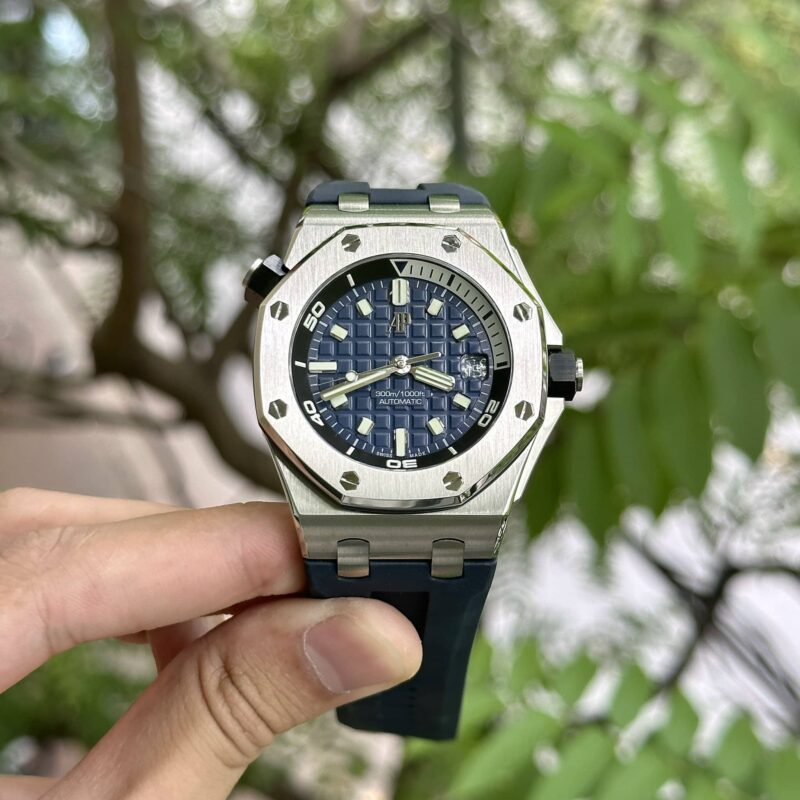 ĐỒNG HỒ AP ROYAL OAK OFFSHORE 15720ST MẶT XANH LAM REPLICA 1:1 APS 42MM