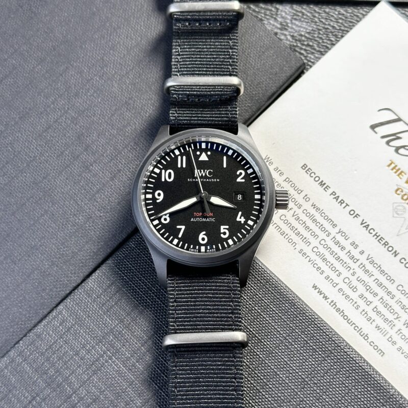 ĐỒNG HỒ IWC PILOT TOP GUN IW326901 VỎ GỐM ĐEN REPLICA CAO NHẤT 41MM