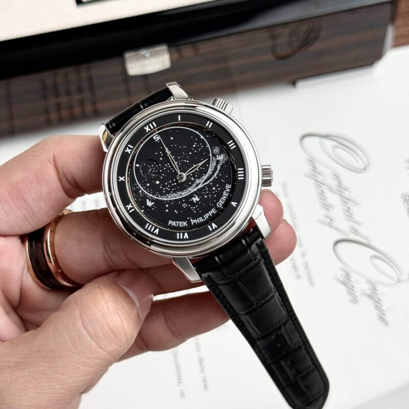 ĐỒNG HỒ PATEK PHILIPPE GRAND COMPLICATIONS 5102 MẶT SỐ ĐEN REPLICA