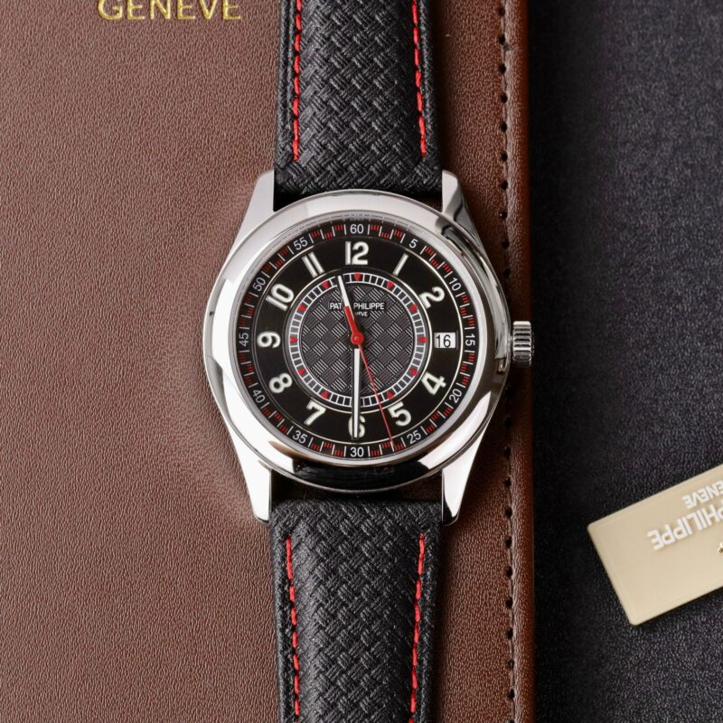 ĐỒNG HỒ PATEK PHILIPPE CALATRAVA 6007G-010 MẶT SỐ ĐEN REPLICA 40MM