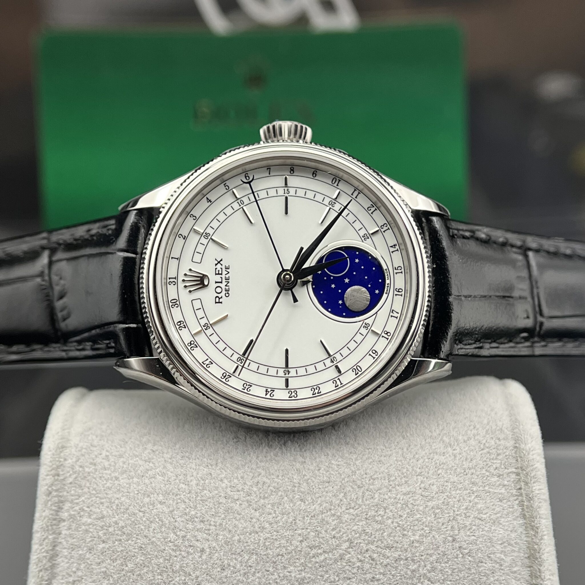 Đồng hồ Rolex Cellini Moonphase Mặt Trắng - 3