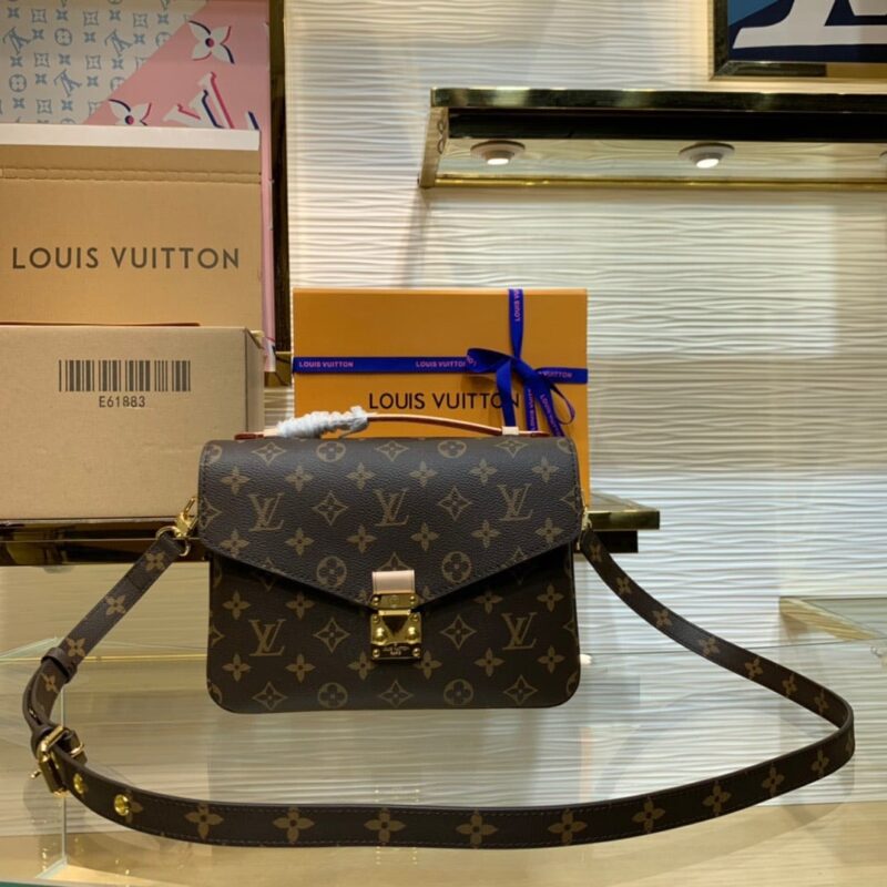 TÚI XÁCH LOUIS VUITTON POCHETTE METIS MONOGRAM BAG MÀU NÂU SIÊU CẤP