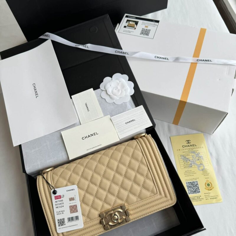 TÚI XÁCH CHANEL SAC BOY BEIGE BAG SIÊU CẤP