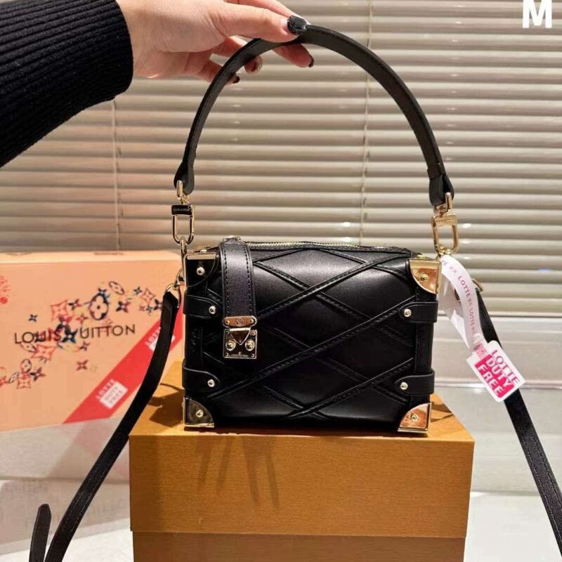 TÚI XÁCH LOUIS VUITTON SIDE TRUNK PM MALLETAGE MÀU ĐEN