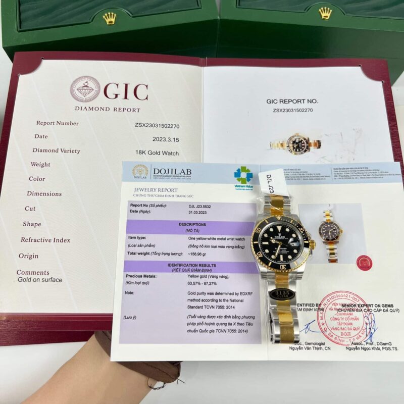 ROLEX SUBMARINER 126613LN BLACK DIAL TWO TONE 18K GOLD WRAPPED CLEAN FACTORY