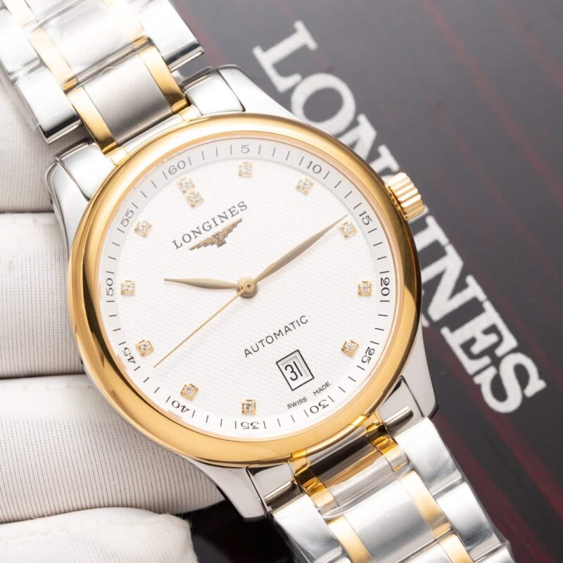 ĐỒNG HỒ LONGINES MASTER COLLECTION DEMI VÀNG MẶT TRẮNG REP 1:1 38.5MM