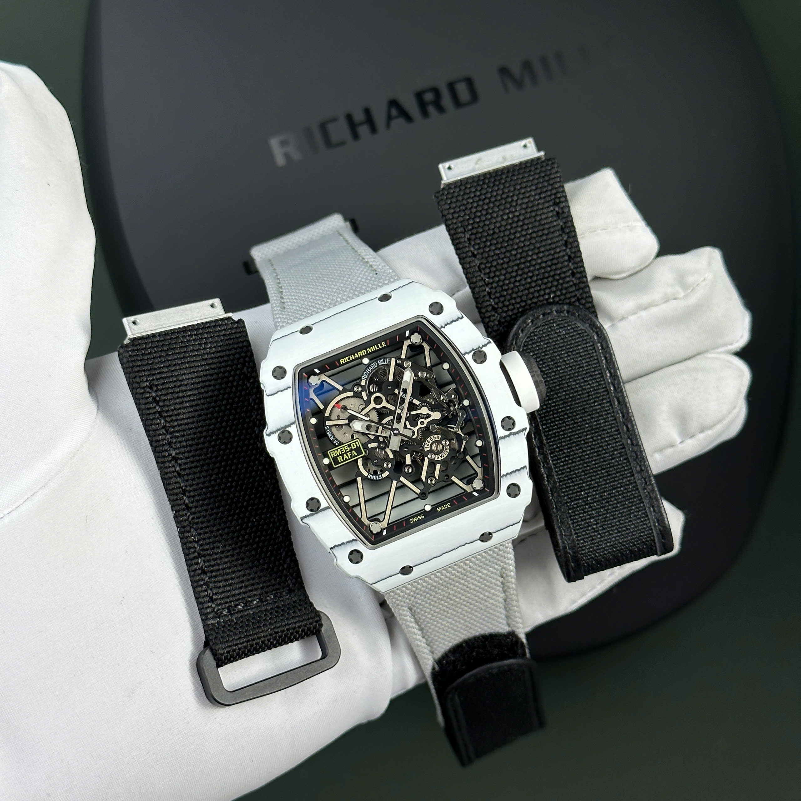 RICHARD MILLE RM35-01 RAFAEL NADAL WHITE CARBON TPT