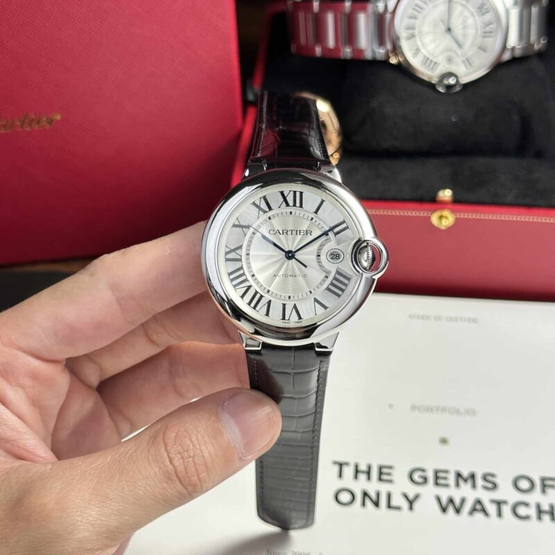 ĐỒNG HỒ NAM CARTIER BALLON BLEU WSBB0026 DÂY DA REP 1:1 42MM
