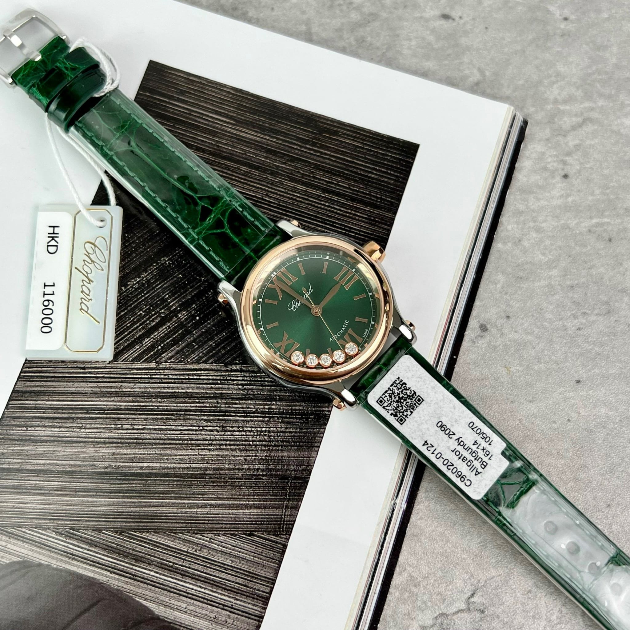Chopard Happy Sport Demi Green Dial Leather - 2