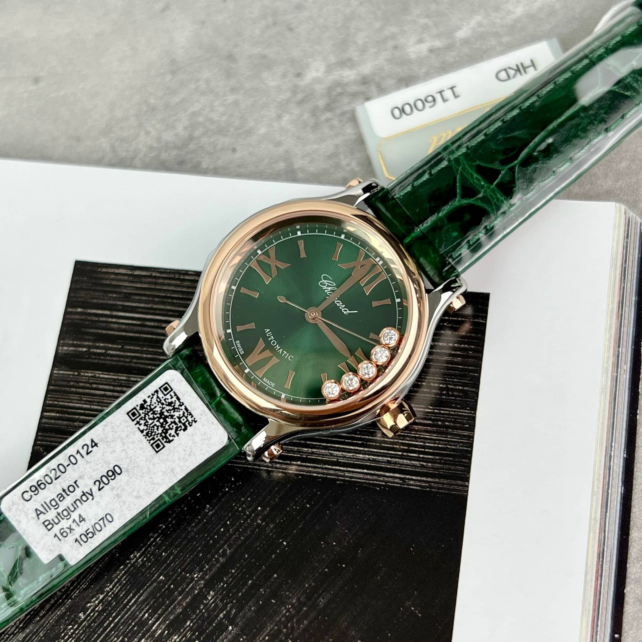 Chopard Happy Sport Demi Green Dial Leather - 3