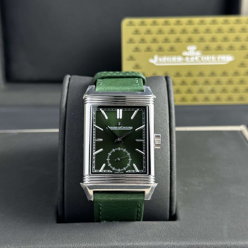ĐỒNG HỒ NAM JAEGER-LECOULTRE MASTER REVERSO TRIBUTE MONOFACE VỎ THÉP MẶT XANH LÁ REP 1:1 40MM