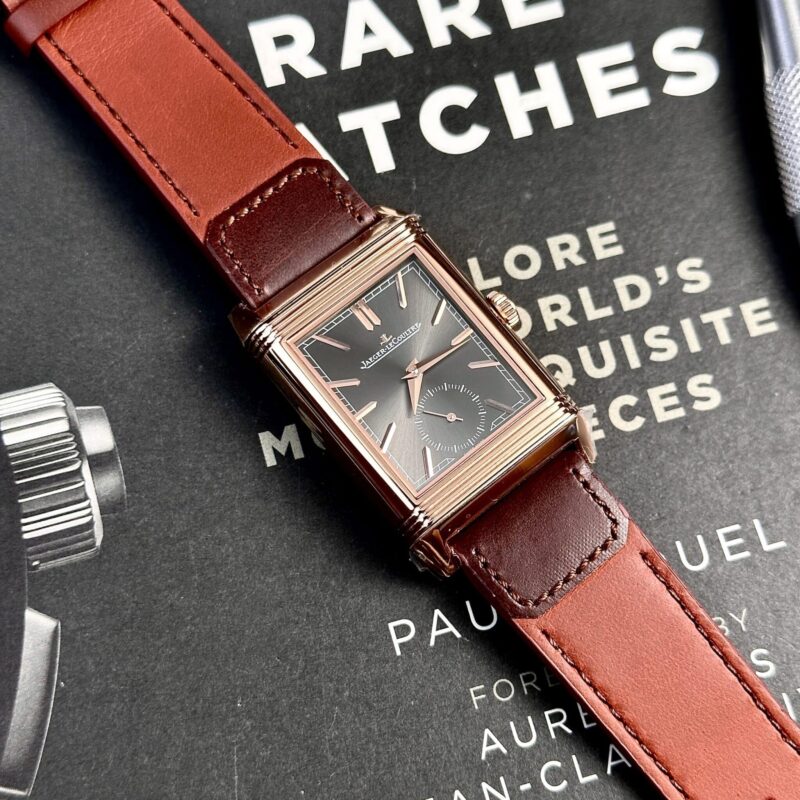 ĐỒNG HỒ JAEGER-LECOULTRE REVERSO TRIBUTE DUOFACE Q396245J VÀNG HỒNG REPLICA 40MM