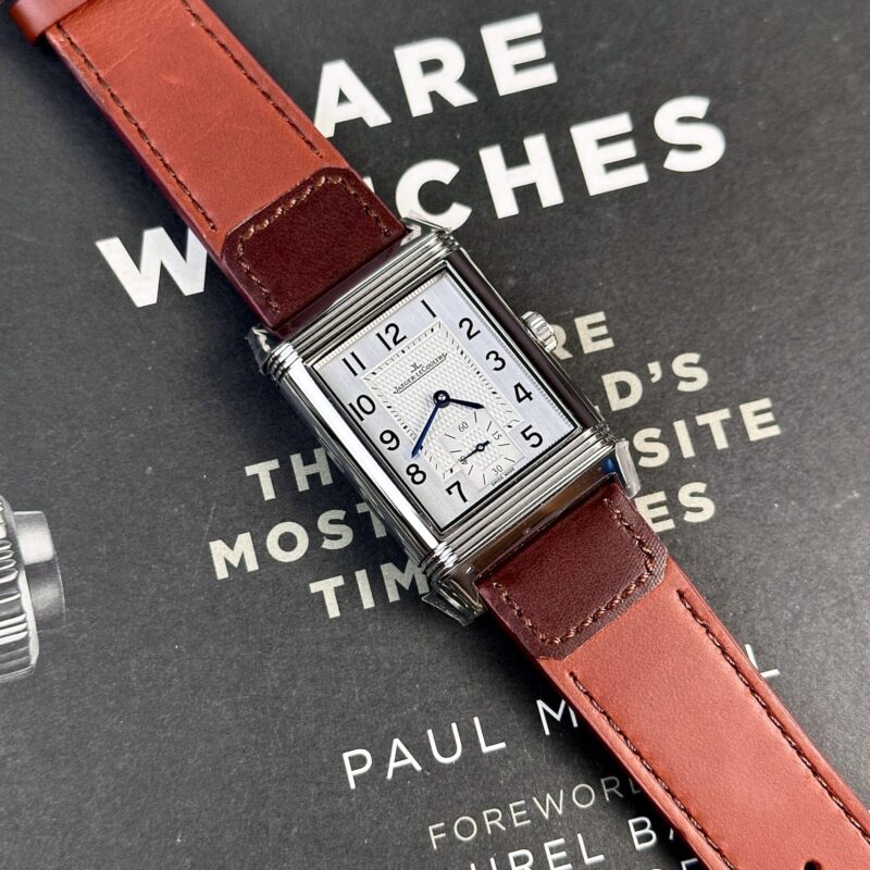 ĐỒNG HỒ JAEGER-LECOULTRE REVERSO CLASSIC DUOFACE SMALL SECONDS Q3848422 MẶT SỐ BẠC/ĐEN REPLICA 40MM