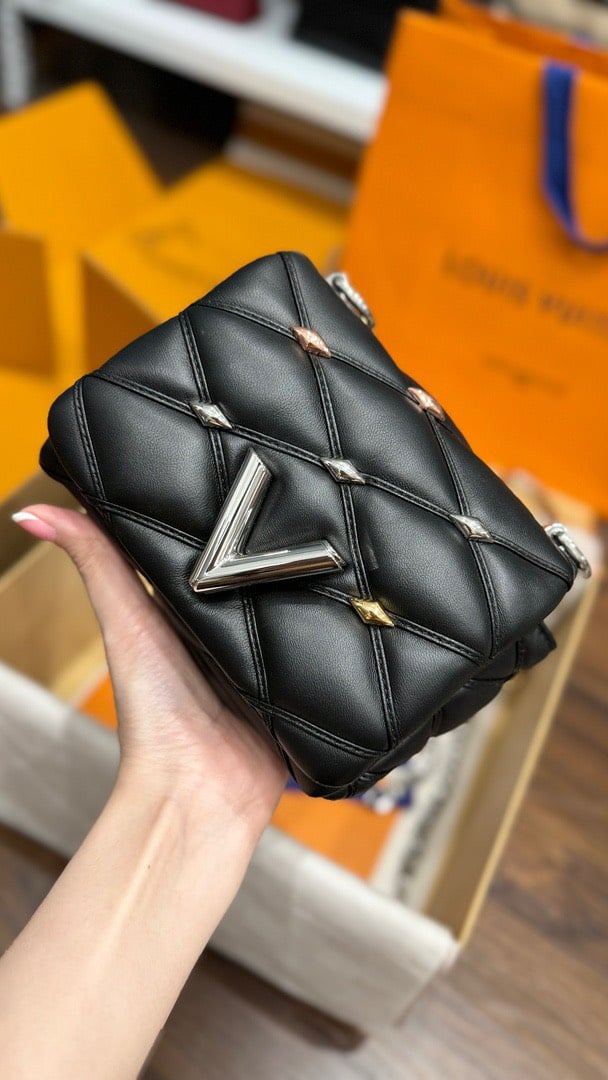 Túi LV Twist Malletage Go 14 Màu Đen - 5