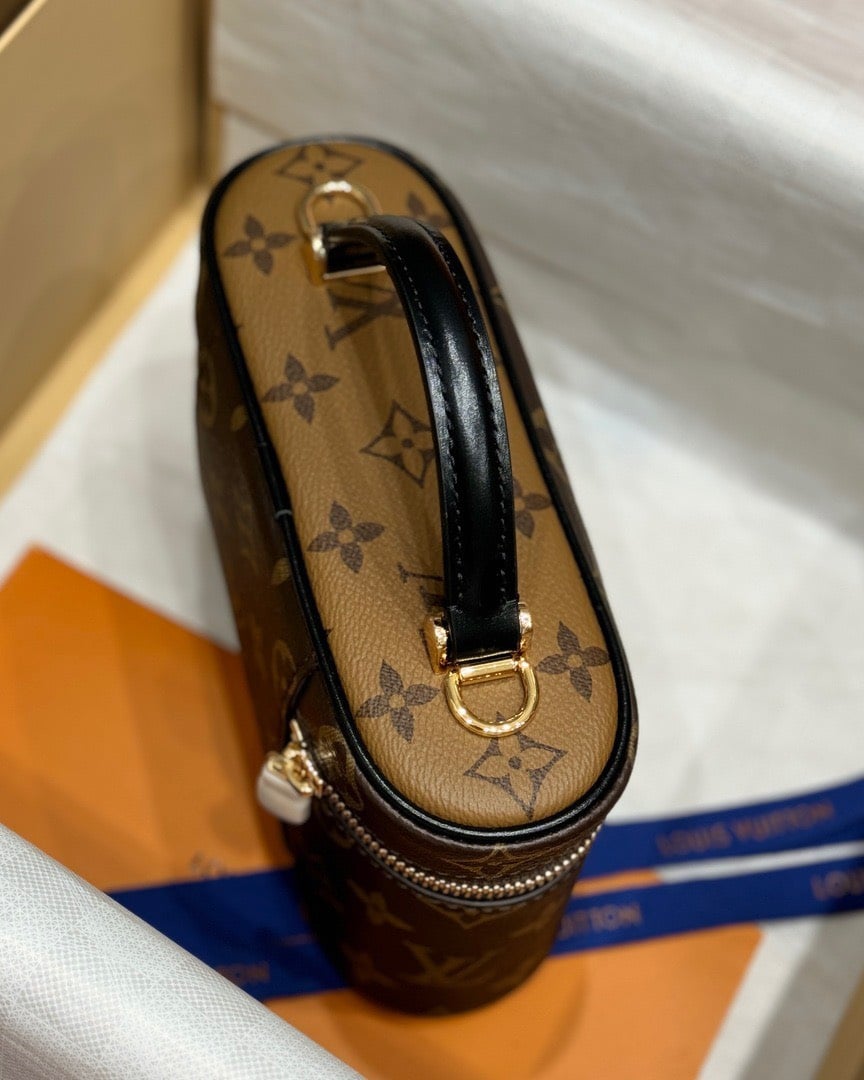 Túi Vanity Chain Pouch Monogram Reverse Màu Nâu - 6