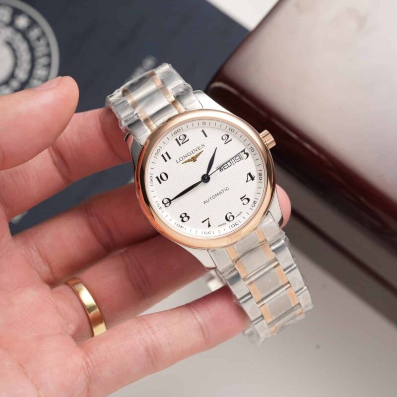 ĐỒNG HỒ LONGINES MASTER COLLECTION L2.755.5.79.7 DEMI VÀNG HỒNG REP 1:1 38.5MM