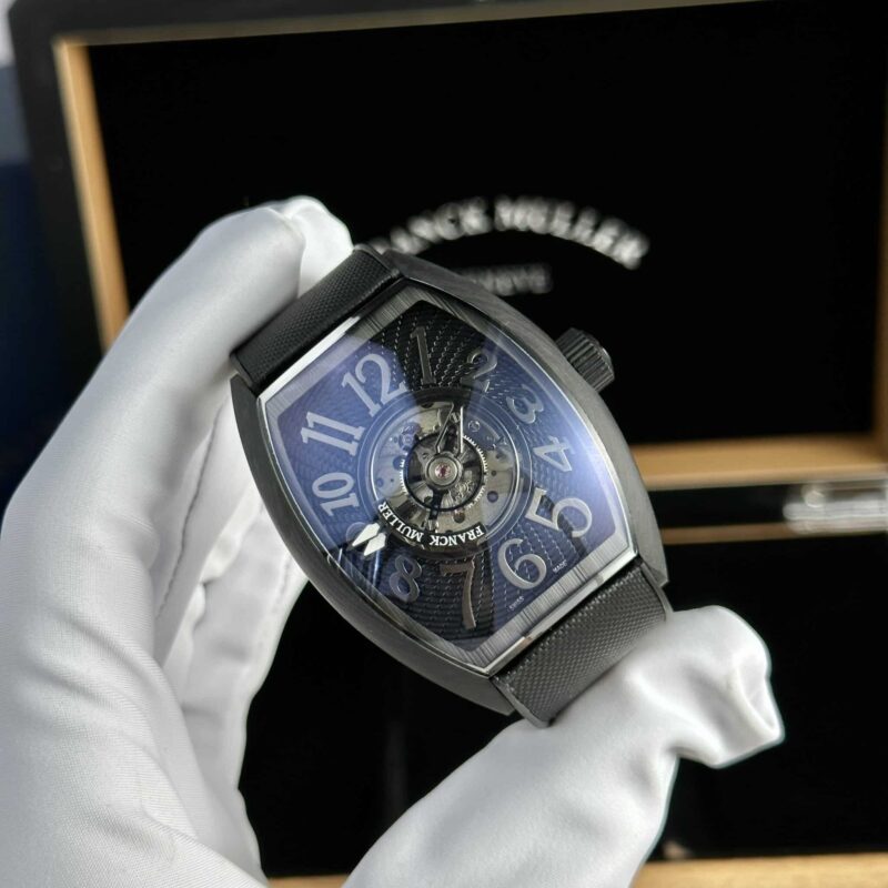 ĐỒNG HỒ FRANCK MULLER GRAND CENTRAL TOURBILLON MẶT ĐEN REP 1:1 CAO NHẤT