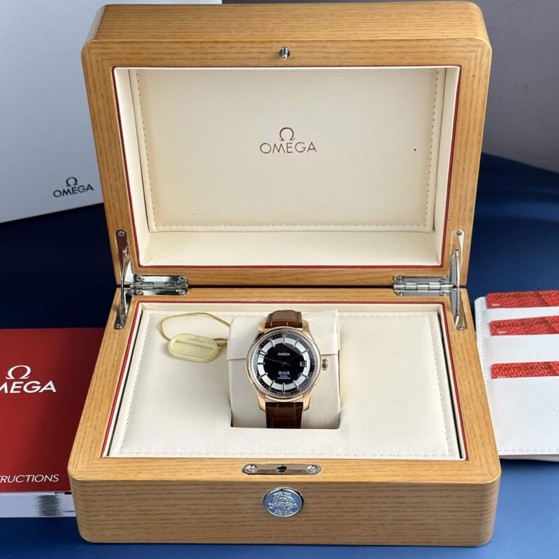 OMEGA DE VILLE HOUR VISION CO-AXIAL ROSE GOLD BLACK DIAL BEST REPLICA 41MM