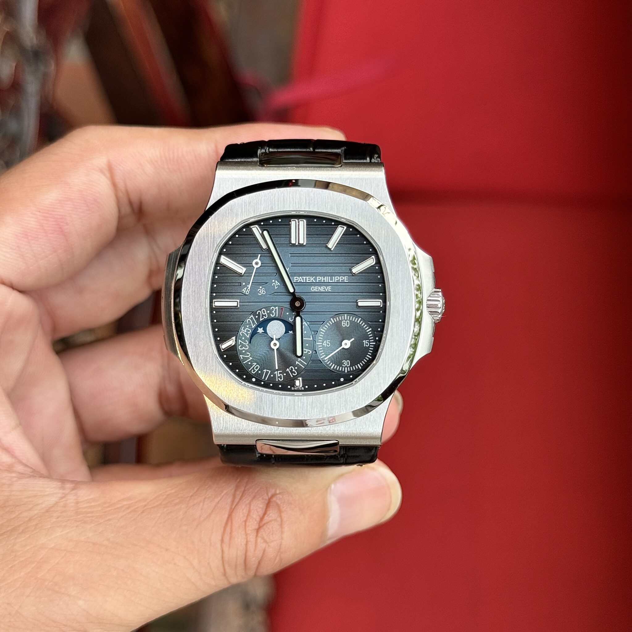 ĐỒNG HỒ PATEK PHILIPPE NAUTILUS 5712G MẶT XANH TINH CHỈNH MẶT SỐ REP 1:1 CAO NHẤT PPF V2 40MM