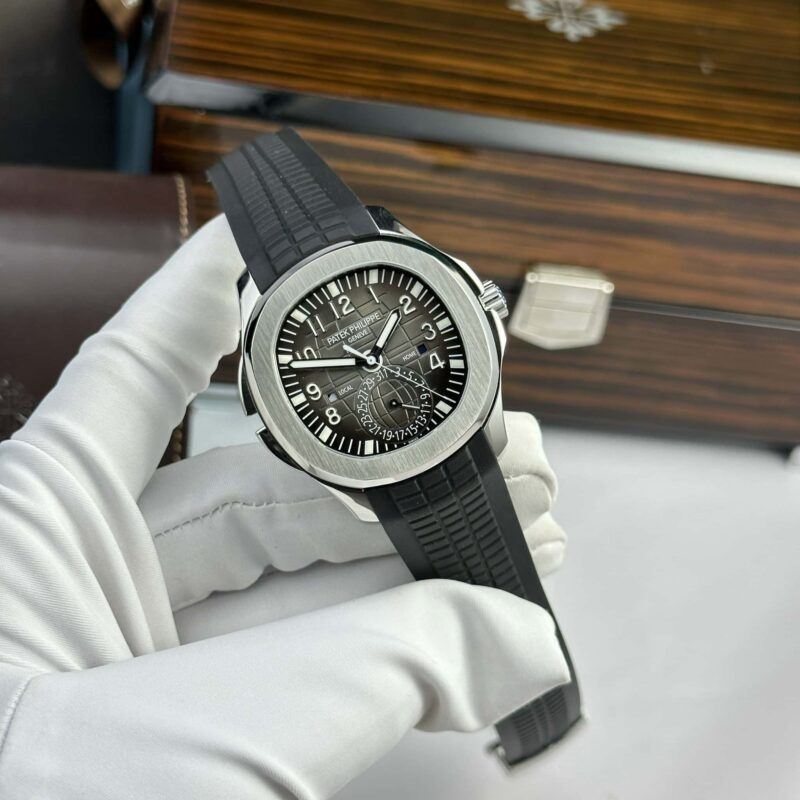 PATEK PHILIPPE AQUANAUT TRAVEL TIME 5164A-001 GREY DIAL REPLICA ZF 40.8MM