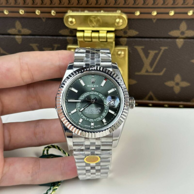 ROLEX SKY-DWELLER 326934 MINT GREEN DIAL JUBILEE BEST REPLICA 42MM