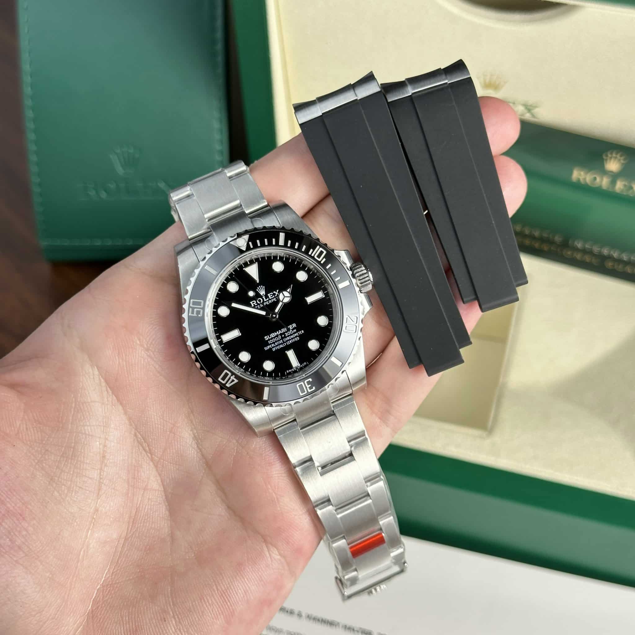 ĐỒNG HỒ ROLEX SUBMARINER 114060LN-0001 MẶT ĐEN REP 1:1 CAO NHẤT VSF 40MM