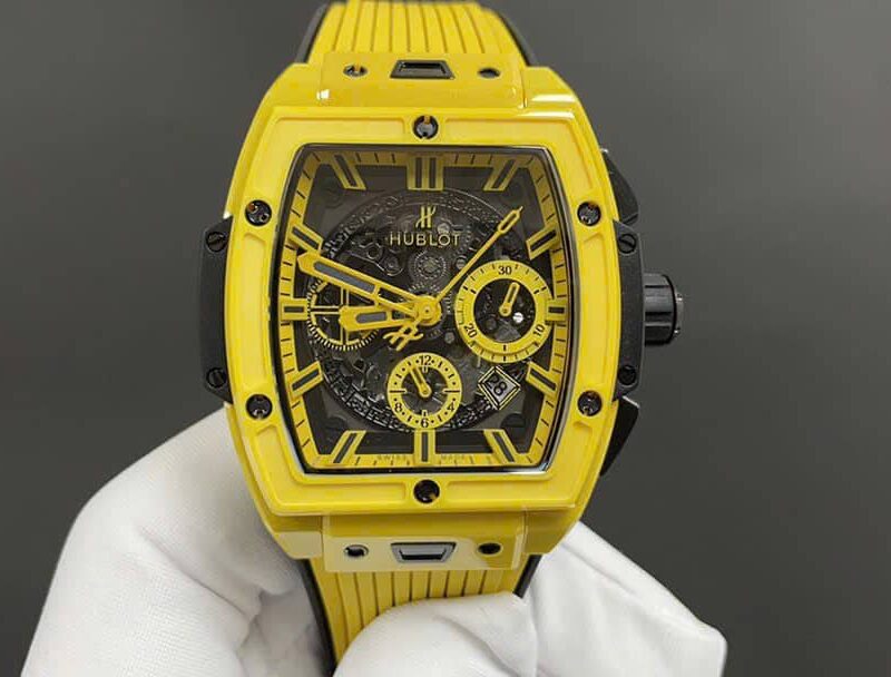 HUBLOT SPIRIT OF BIG BANG YELLOW MAGIC CERAMIC BEST REPLICA 42MM