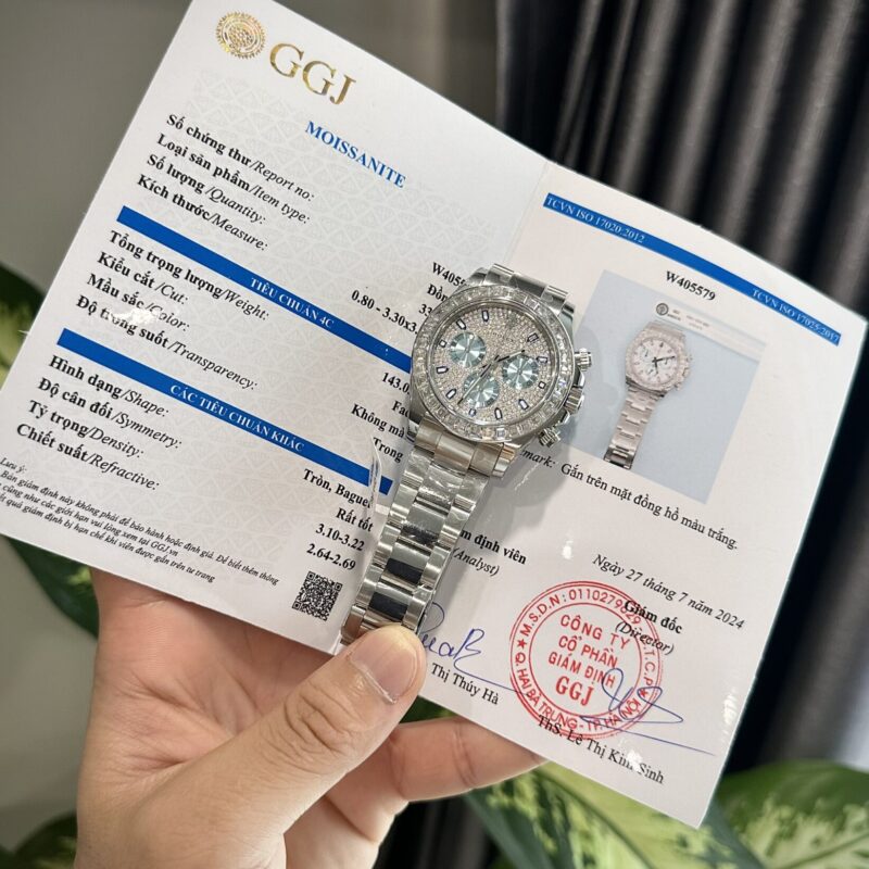 ROLEX DAYTONA 116576TBR CUSTOM MOISSANITE BEST REPLICA 40MM