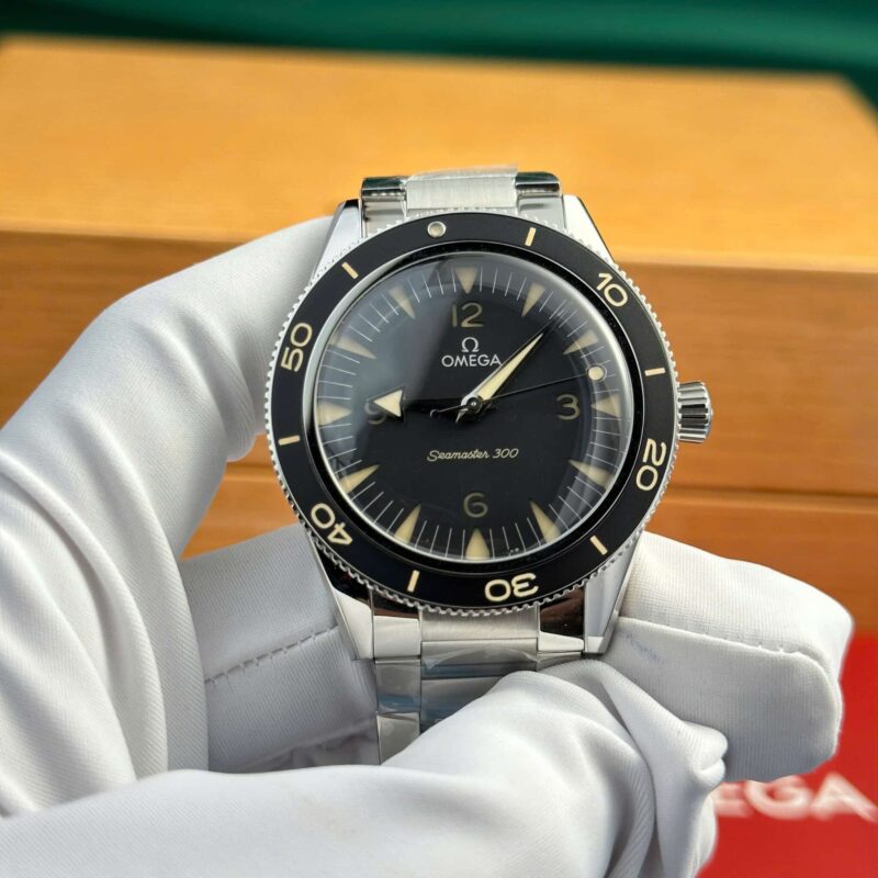 OMEGA SEAMASTER 300 HERITAGE BLACK DIAL STEEL BRACELET BEST REPLICA VSF 41MM