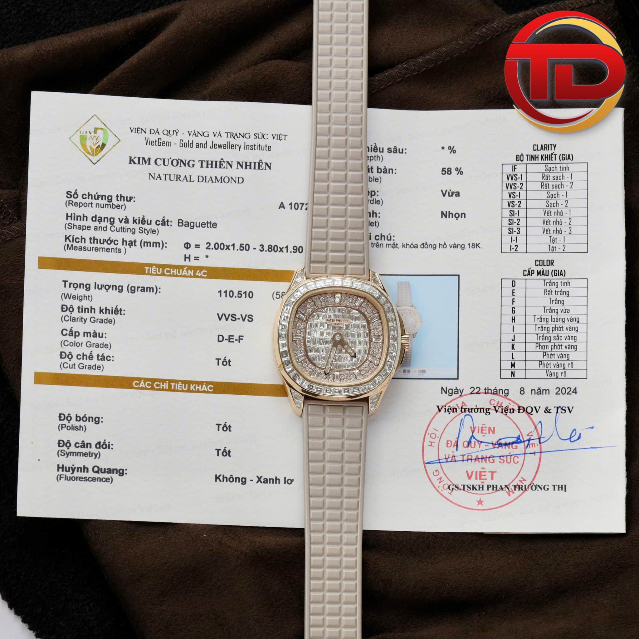 PATEK PHILIPPE AQUANAUT 5062/450R-001 18K SOLID GOLD CUSTOM NATURAL DIAMONDS 40MM