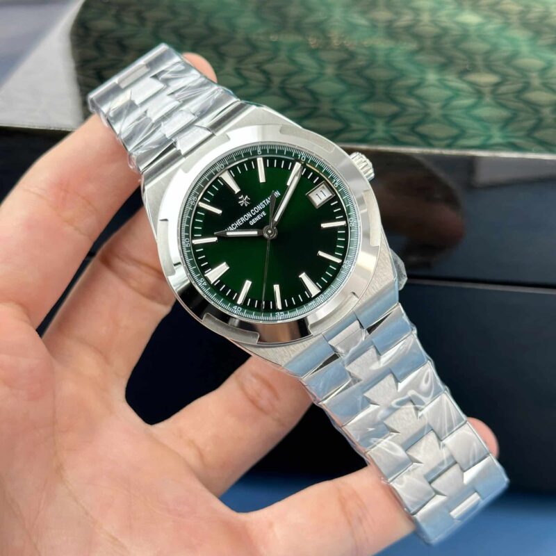 ĐỒNG HỒ VACHERON CONSTANTIN OVERSEAS 4500V MẶT XANH LÁ REPLICA MKS 41MM